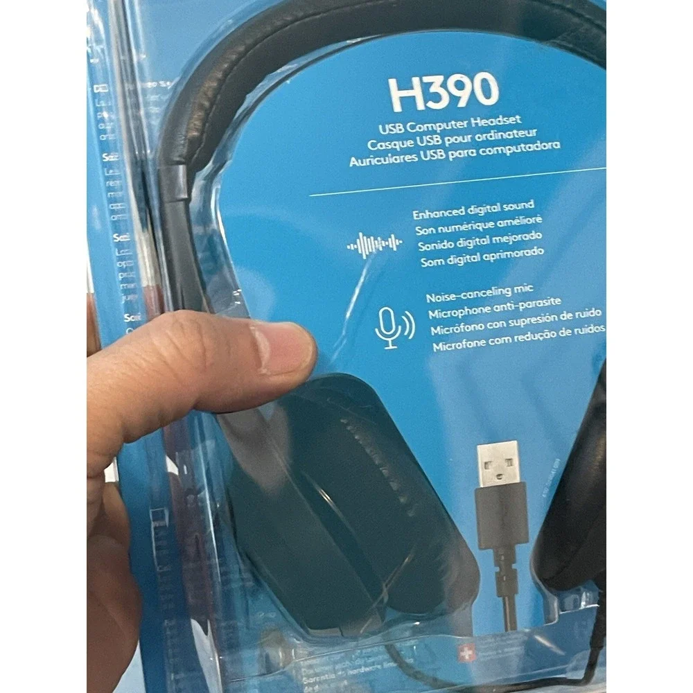 Logitech‎ H390 USB Wired Headset with Noise-Canceling Microphone